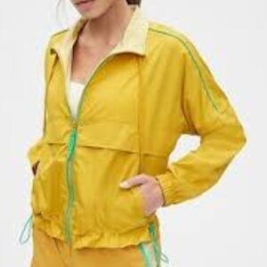 GAPFit Yellow Lightweight Full Zip Front Women's Jacket